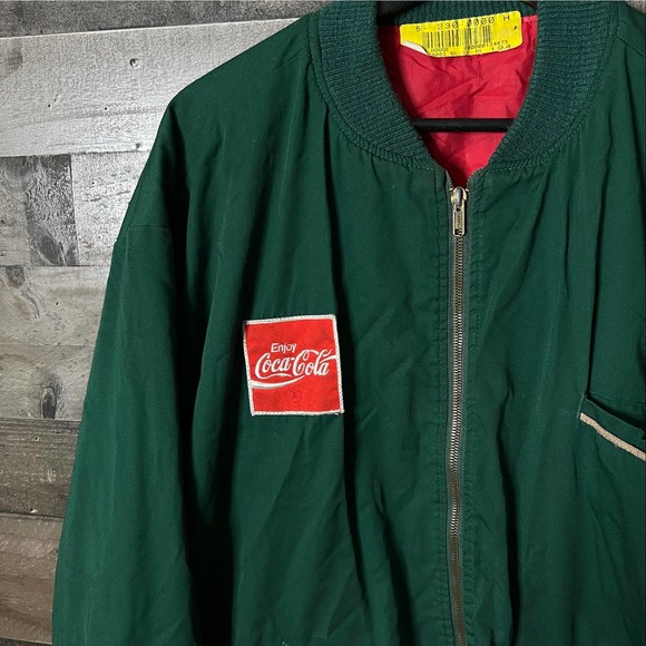 SOLD VTG 60's Coca Cola Coke Green Jacket - Picture 2 of 5
